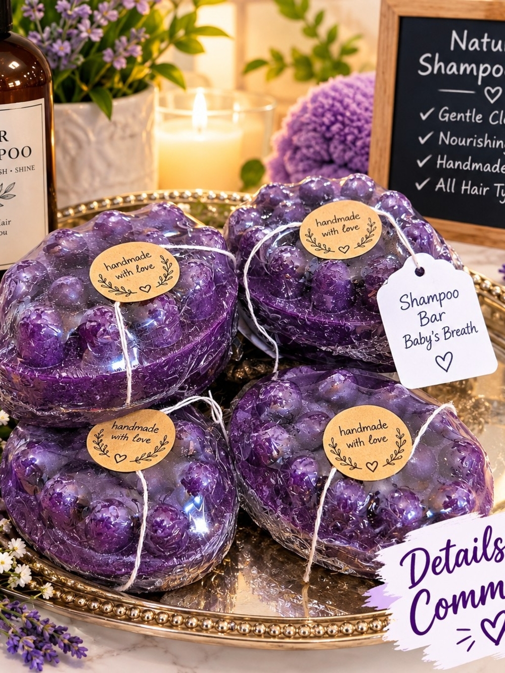 Handmade Purple Shampoo Bars NWT
